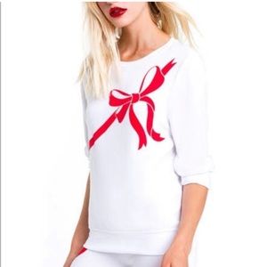 Wildfox Gift Wrapped Bow Sweatshirt